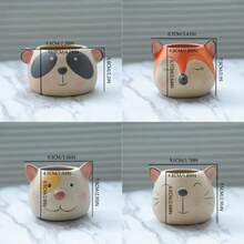 1 chậu trồng cây mọng nước bằng gốm hình động vật dễ thương ngẫu nhiên có lỗ thoát nước - Thích hợp cho xương rồng, thảo mộc, cây mini, sử dụng trong nhà/ngoài trời, chậu hoa tròn trang trí nhà cửa, văn phòng, ban công, quà tặng làm vườn, trang trí nhà cửa - ngẫu nhiên - Xem 3