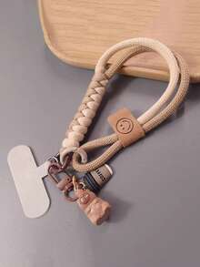 Capybara Phone Lanyard, Wrist Strap, Colorblock Braided Cord, Short Hanging Chain, Durable Outdoor Use - Multicolor - View 15