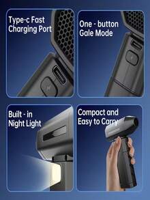 108,000 转/分钟大功率无线电动除尘器兼个人降温风扇，内置 2600mAh 可充电电池，6 档风速可调，适用于键盘、电脑、汽车和家居清洁。 - A - 查看 8