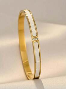 Gold Bracelet, Elegant Minimalist Design, Suitable For Dates, Gatherings, Party Gifts - Gold - View 9