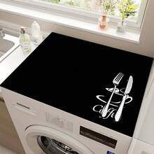 (Hot!!!) 1pc 2D Coffee Style Flat Pan Protector Mat And Rubber Non-Slip Heat Resistant Pot Lid Mat Suitable For Induction Cooker, Glass Pot And Multi-Functional Scratch-Resistant Mat, Can Be Used As Oven, Washing Machine, Dryer And Kitchen Best Choice. - Multicolor - View 11