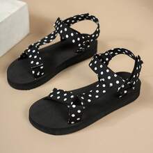 Dép xăng đan đế bằng in họa tiết thời trang nữ, dép xăng đan mùa hè mới, đế dày, hở mũi, thích hợp đi biển, đế mềm mại, thoải mái, thoáng khí, kiểu dáng mũi cá, thích hợp cho thể thao. - Nhiều màu - Xem 12