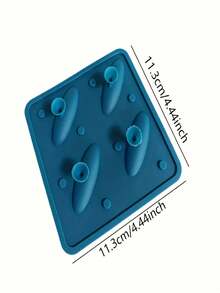 4-Cavity Shark Silicone Ice Cube Tray, Non-Stick Silicone Mold Suitable For Making Ice Cubes, Chocolates, Cookies, Creative Kitchen Party Molds, Essential For Dessert Lovers - Multicolor - View 7