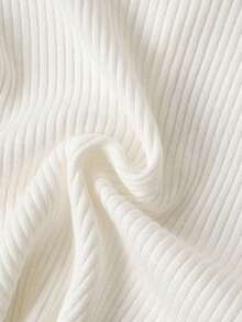 Sexy Pure Desire V-Neck Long Sleeved Knitted Top Slim Fit Short Style Hot Girl Sweater - White - View 9