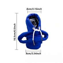 1 pieza Sudadera, Funda divertida para pomo de palanca de cambios de coche, Gorra de sudadera mini linda para pomo de palanca, Ajuste universal para la mayoría de los vehículos - A - Ver 9