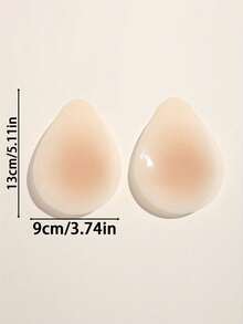 1 Pair Seamless Self-Adhesive Anti-Friction Washable Nipple Covers, Suitable For Swimwear, Clothing Coverage, Camisoles, Beach, Spa, Travel, Vacation, Water Parks, Swimming Pools, Camisoles, Daily Wear, Bathing - Teardrop Shape - View 5