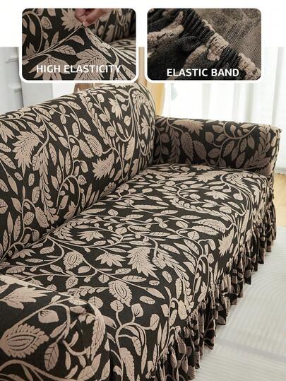 1 pieza Funda elástica para sofá con estampado de cachemira, a prueba de polvo y resistente a la suciedad, protector de sofá de cobertura completa y elástica, decoración del hogar, lavable a máquina, funda de almohada no incluida