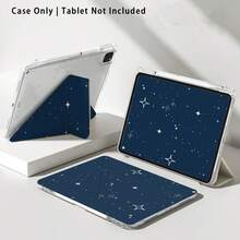 Starry Night Sky Pattern Acrylic Crystal Tablet Protective Case With Stand, Compatible With Samsung A9/A9+/S9/S9FE/A11/A11+/S11/S10 FE/S10 FE+/S10 Lite, A16 2025, Air 11/13, M3 2025, Mini 7 A17, Pro 2024, Air 11/13, M2 2024, Pro 11/13, M4 2024, Pro 12.9, 7/8/9 Gen, 10.2, 10 Gen, 10.9, Air 4/5/6/7/8, 10.9, Pro 11, 4/5/6 Gen, Mini 6, Se 11, Honor, Matepad Se 11, , - Multicolor - View 8