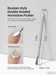 1 Set Stainless Steel Nail Clippers/Stainless Steel Silver Dual-Head Ingrown Toenail Lifter, For Removing Ingrown Nails & Nail Debris, Multi-Function Nail File, Professional Pedicure Tool, Foot Beauty File, Can Be Used To Clean Between Toes - One Size Fits All - View 7