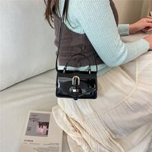 Fashionable Mini Handbag For Women, New Minimalist Personalized INS One Shoulder Bag, Chic Crossbody Bag - Black - View 7