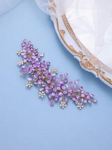 1件優雅水鑽女士髮箍，手工奢華派對盤髮飾品，新娘婚禮頭飾，公主生日禮物，髮飾 - 多色 - 查看 22