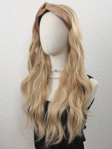 Tóc giả dài xoăn 24 inch bằng sợi tổng hợp, có băng đô tháo rời, chịu nhiệt, phù hợp cho phụ nữ. - Nhiều màu - Xem 5