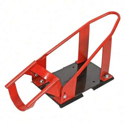 Heavy-Duty Steel Construction For Maximum Durability. Universal Adjustable Design Fits Most Motorcycle Tires. Secure Wheel Lock To Prevent Tipping And Movement. Ideal For Indoor Storage, Maintenance, Transport And Display. Reliable Non-Slip Motorcycle Stand For  Parking.