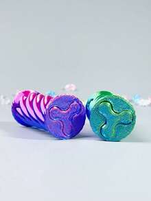 3D Printed Toy, Spiral 3D Decompression Toy Finger Spinner, Office Desk Stress Relief Toy - A - View 5