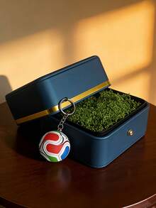 Cute Mini Football Keychain, Creative Sports Style Keyring Gift Box, Perfect Bag Decoration, Small Gift For Friends, Party Favors, Or School Rewards - A - View 9