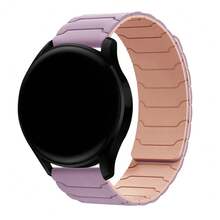 磁吸式表带，硅胶表带，18mm/20mm/22mm 智能手表表带，快拆腕带，可调节磁扣，男女通用，兼容 Galaxy Gear S2/S3/GT2/Fenix 5S Plus - 星光配橙 - 查看 13