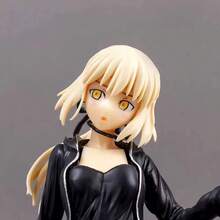 1个9.25英寸金色头发时尚动漫女孩手办 | 专业涂装PVC雕像，卧室装饰，送给男友或动漫迷的理想礼物，情人节和生日的完美之选 - 彩色 - 查看 9