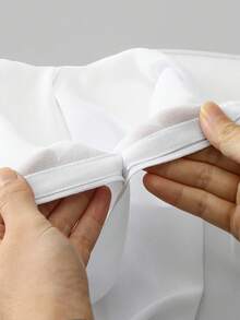 1pc Women's Chiffon Headscarf With Magnetic Clasp, All-In-One Premium Chiffon Hood, Lightweight & Breathable, Suitable For All Seasons - Multicolor - View 3