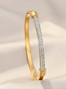 Gold Bracelet, Elegant Minimalist Design, Suitable For Dates, Gatherings, Party Gifts - Gold - View 11
