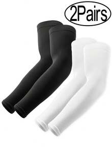 6 pares 4 pares 2 pares 1 par de mangas para brazos, mangas de compresión deportiva con protección UV y enfriamiento para hombres y mujeres, mangas para brazos de golf y baloncesto - Multicolor - Ver 9