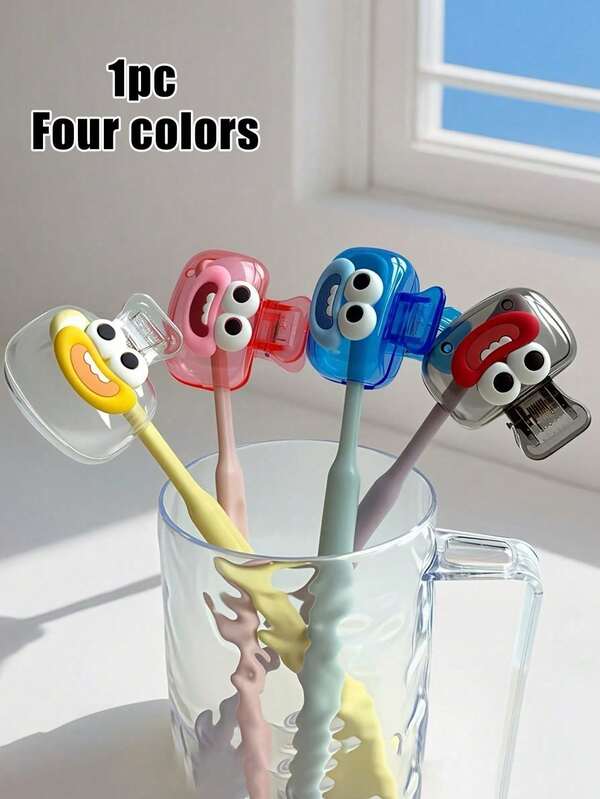 Cute Eye-Shaped Toothbrush Holders, Portable Toothbrush Cover,Travel Toothbrush Storage Box, Portable Toothbrush Head Protection Clip, Toothbrush Storage Clip,Dustproof Toothbrush Protector For Home & Travel, Plastic, Protects Toothbrush Head, Portable Design For Easy Carrying, Dustproof Toothbrush Head Cover For Travel,The Best Gift For Lovers, Friends, Family, Teachers, Travel Enthusiasts,Must-Have For Home,Dorm