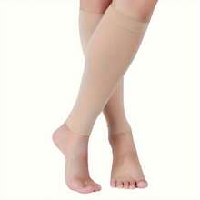 1 Pair Compression Leg Sleeves For Running, Basketball, Cycling, Compression Level 15-21mmHg, Grade 1 Compression Socks, Unisex - Multicolor - View 12