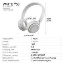 AXNEN Macaron Color Bluetooth Headband Headphones, Foldable & Retractable Wireless Design, Surround Sound, Support TF Card, Suitable For Travel, Home, Office, Gaming And Online Classes - View 14