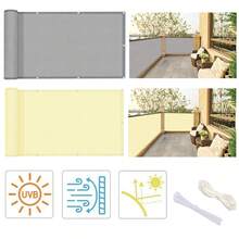 100% Polyester Waterproof Balcony Privacy Screen - Opaque Fence Cover, Protects Privacy, UV Resistant, Suitable For Apartment Railings, Outdoor Patios, Balconies, Porches - Multicolor - View 9