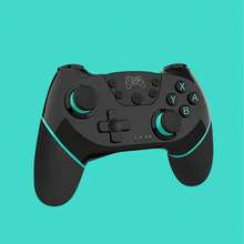 Byteuni 1pc 无线游戏手柄，兼容 Switch/Lite/OLED/Switch 2 Pro，Switch 摇杆游戏手柄，内置 550mAh 电池，支持唤醒、陀螺仪轴、连发、双震动和截图功能（升级版） - 彩色 - 查看 17