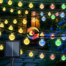 20 LED Bubble Solar String Lights, 5M Length, Solar Powered, Outdoor Garden Decor, With Nickel Solar Battery Technology - Solar Bubble Ball - View 7