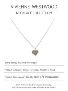 Vivienne Westwood Petra Pendant Collection Heart Necklace Silver Tone, Brass - 銀色 - 查看 3