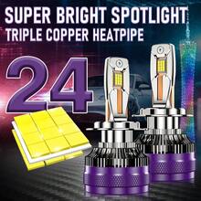 2 bóng đèn pha LED H7 cho ô tô (H1, H4, H11, HB3, 9005, HB4, 9006, 9012, HIR2, H9, 9054, CSP Turbo Fan, Canbus, chiếu sáng xa và gần) 12V - JC-82 - Xem 3