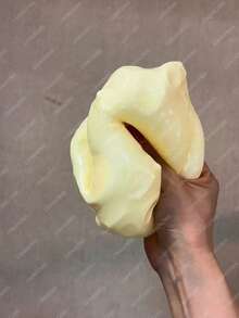 Jumbo Cheese Cube Stress Ball Big Cheese Shapeable Squeeze Ball Non-Bounce Fidget Toy ASMR Sensory Anti-Stress Christmas Gift - 黃色 - 查看 6