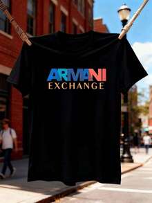 Men's Spring T-Shirt In Cotton With Graphic Print, Soft Cotton, Comfortable Fit, Street Hip-Hop Style, Breathable, Estate Uomo, Uomo, Magliette Uomo - màu đen - Xem 2