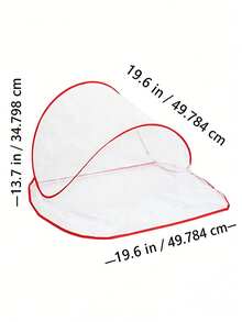 1 pieza Red mosquitera portátil de 3 colores y varios tamaños sin instalación, mosquitera plegable para viajes, camping, picnic, siesta al aire libre, uso en el coche, anti-insectos, no sofocante, compacta, almacenable - Multicolor - Ver 10