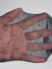 Ultra-Thin Diamond Grid & Polka Dot Silver Thread Pantyhose, Sexy Slimming Stockings, High Elasticity & Snag Resistant - Multicolor - View 2