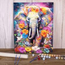 16x20 Inch Adult Digital Oil Painting Kit - Animal Acrylic Painting Set With Canvas, Brushes And Paints, Perfect For Home Decor And Ideal Gift For Birthday, Father's Day, Christmas, Mother's Day - Rust Brown - View 3