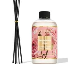 Reed Diffuser Refill Sandalwood Rose 17oz 500ml with 8 Sticks - Premium Long-Lasting Floral Essential Oil Home Fragrance for Bedroom Bathroom Home Decor - Rosa de sándalo - Ver 2