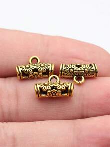 40颗14x8.7x5.2毫米花朵吊坠珠子，用于DIY珠宝制作 - 花朵三通 - 查看 2