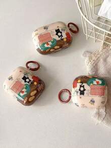 苹果蓝牙耳机4主动降噪保护壳，兼容 Pro 3/2第二代，防摔全方位保护耳机套 - 無色 - 查看 2