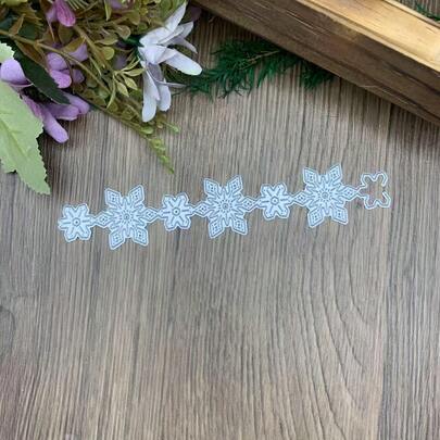 Snowflake Metal Cutting Die Set, Suitable For Card Making, Embossed Paper, Die Cutting, Scrapbooking, Templates, Storage Bags And Other Handicraft Items