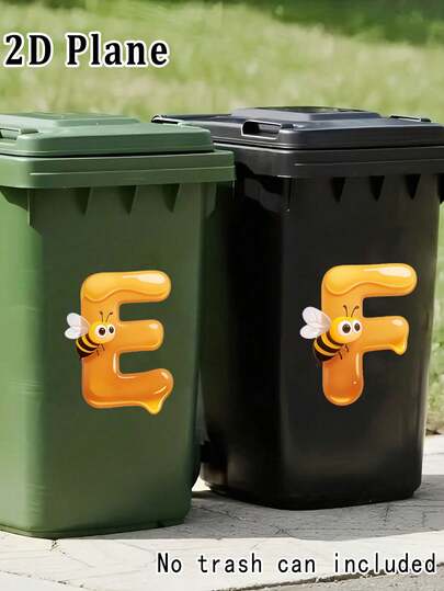Nhãn dán chữ cái chủ đề ong (A-M) - Nhãn dán thùng rác phản quang chất lượng cao, độ hiển thị tốt, bền chắc và không để lại cặn, thích hợp cho thùng rác có bánh xe, thùng rác lớn, thùng rác ô tô, sắp xếp nhà để xe - Hoàn hảo để sử dụng vào ban đêm và đánh dấu rõ ràng.