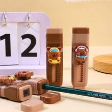 Gọt bút chì hoạt hình, tẩy kéo đẩy, tẩy đa năng hình chuột lang nước, gọt bút chì, văn phòng phẩm cho năm học mới. - A - Xem 4