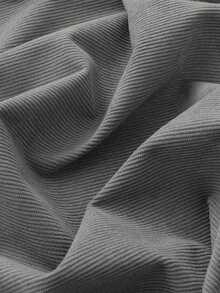 1pc Soft Corduroy Fabric, Suitable For Pillowcase, Sofa Cover, Bag, Clothing DIY - Grey - View 1