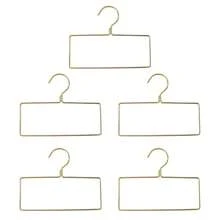 1 pieza/2 piezas/5 piezas/10 piezas Percha multifuncional de hierro dorado estilo nórdico para toallas, bufandas y ropa - Dorado - Ver 10