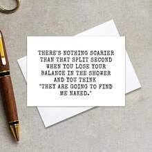 Funny Friend Greeting Card: "Nothing Scarier" Quote, Friendship Card, Friend Card, Birthday Cards Suitable For All Occasions - Multicolor - View 5