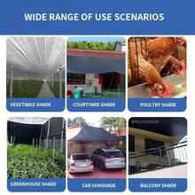 Outdoor Sunshade Net, Plant Sunshade Net, Sunshade Net, Outdoor Sunshade For Patios. It Is Made Of High-Density Polyethylene With Holes, Uniformly Woven, Breathable, And UV-Resistant. It Has Reinforced Plastic Corners, Suitable As A Sunshade For Pavilions, Patios, Gardens, Courtyards, And Lawns. - Black - View 10
