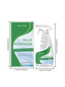 JUE FISH 胶水去除剂；胶水和粘合剂去除剂；胶水去除喷雾剂能有效溶解各种胶水、胶带残留物和标签粘合剂，轻松恢复清洁表面，且不会损伤汽车、玻璃、塑料和其他材料的表面。适用于包括玻璃、塑料、金属在内的各种表面，不留痕迹。 - 液體 - 查看 9