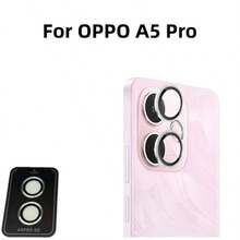 1pc Lens Protector, Compatible With OPPO A5/A5X/A5 Pro Metal Ring Tempered Glass Lens Protector, High Definition Independent Lens Protector, Scratch-Resistant And Wear-Resistant, Ultra-Thin Tempered Glass Lens Cover, 9H Tempered Glass Metal Camera Screen Protector, Easy Installation With Positioning Tool, Fashionable Phone Accessory, Compatible With Protective Case - Multicolor - View 21