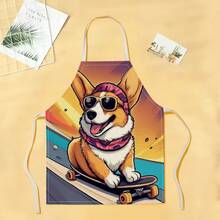 1 chiếc tạp dề họa tiết mèo, tạp dề in hình ngộ nghĩnh, thời trang, tạp dề nhà bếp, nấu ăn, dọn dẹp, tạp dề gia đình sáng tạo. - Nhiều màu - Xem 4